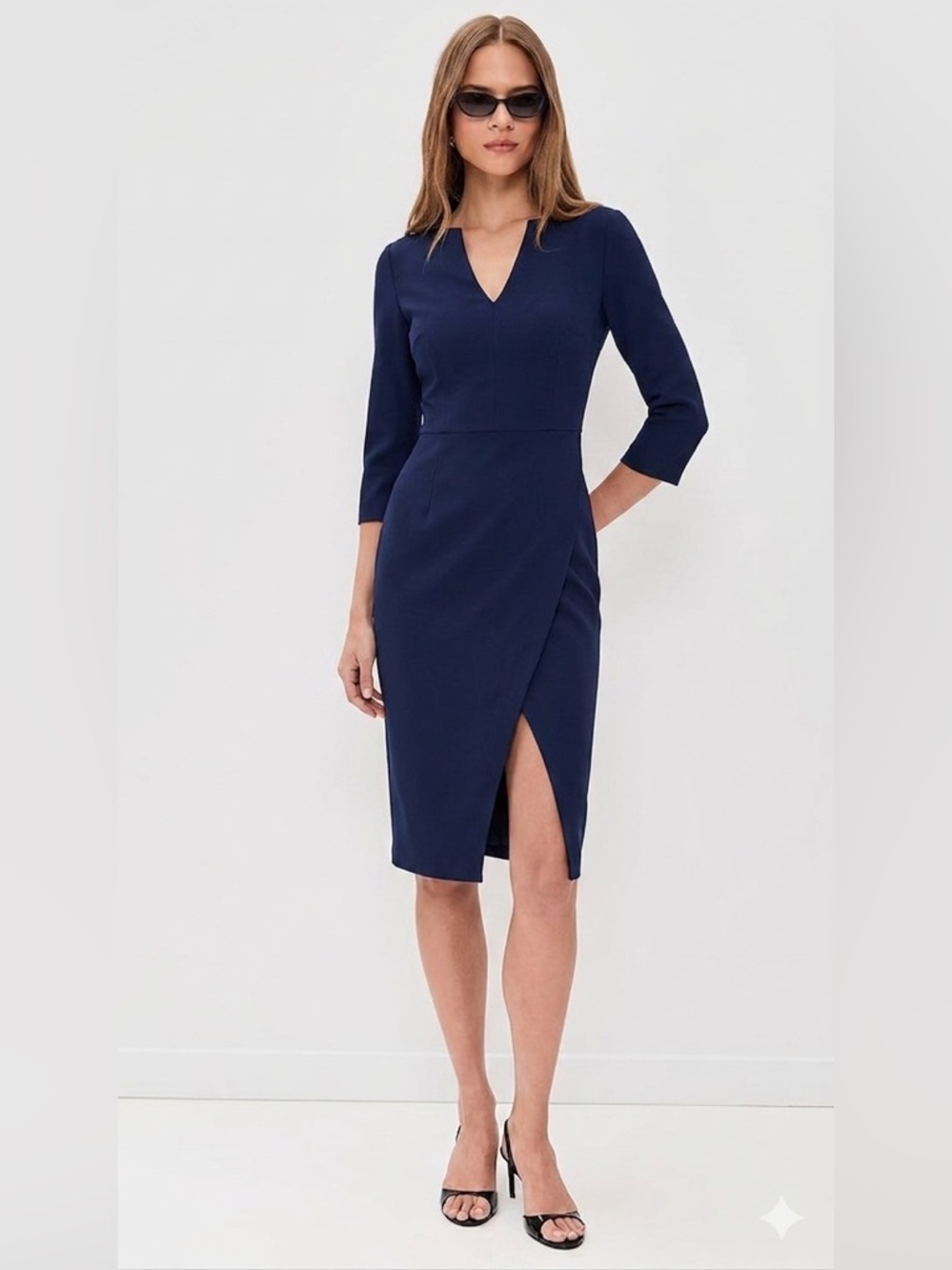 Black Halo Oklahoma Asymmetrical Sheath Dress Size 0